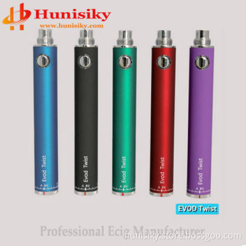 2014 top quailty Ecig battery with evod twisting battery